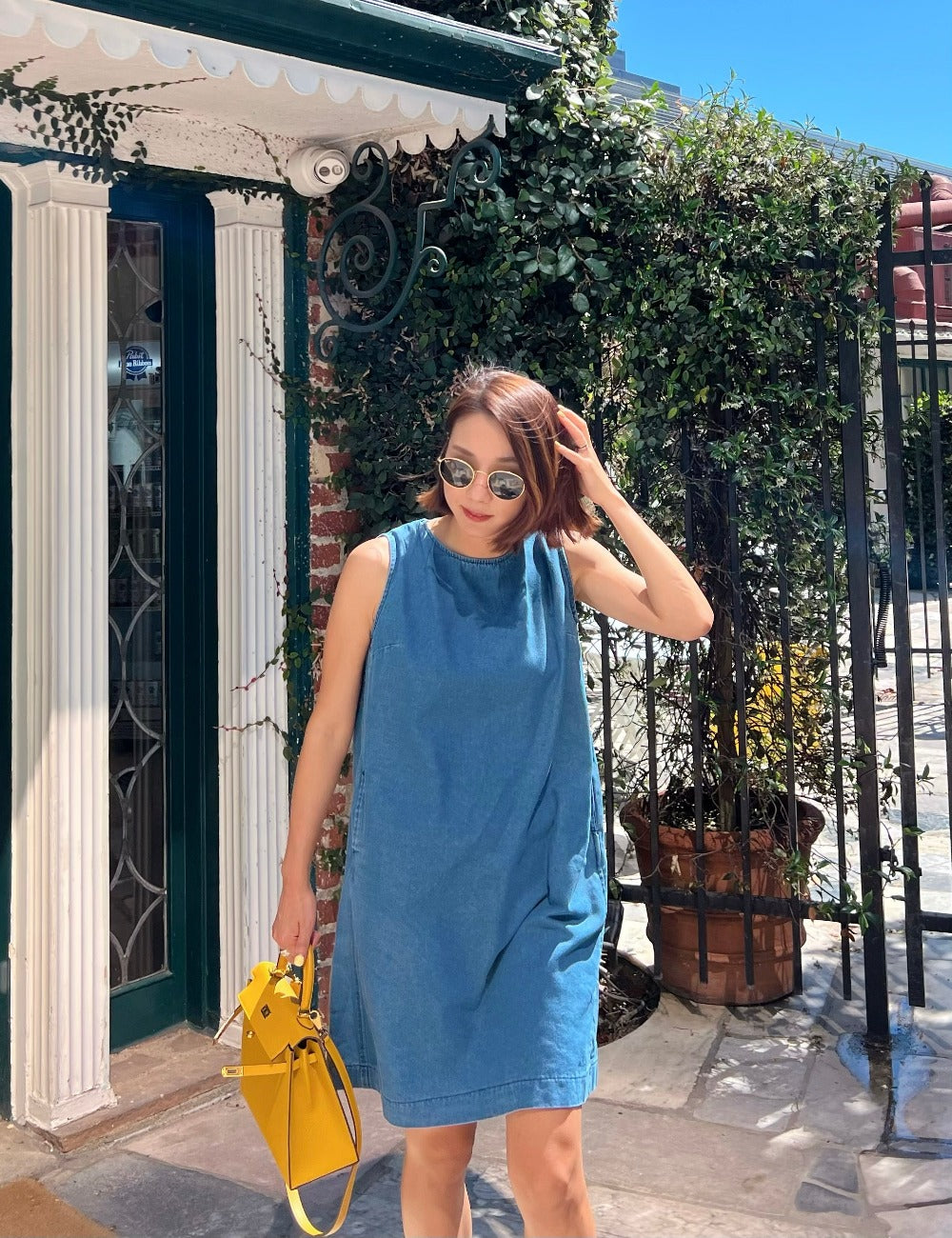 classic denim dress Women Denim Shirt Dress Classic Short Sleeve Belted Button up Jean Dresses Summer Casual Midi Dress with Pockets- Light Blue|XL at Amazon Women's Clothing store