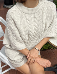 Cable Poncho Sweater