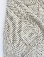 Cable Poncho Sweater