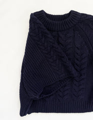 Cable Poncho Sweater