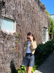 Denim Wrap Skirt Pants