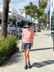 Denim Wrap Skirt Pants
