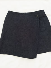 Denim Wrap Skirt Pants