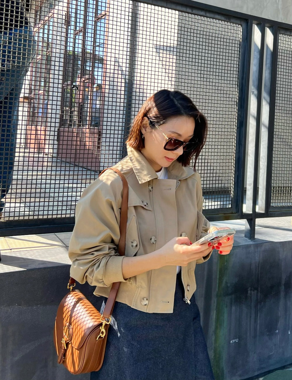 Cropped Trench Jacket
