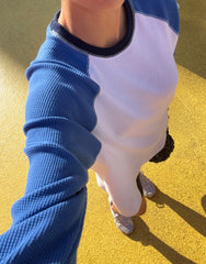 Waffle Long-Sleeve Crew Tee