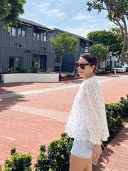 Floral Embroidery Blouse