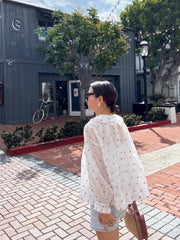 Floral Embroidery Blouse