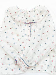 Floral Embroidery Blouse