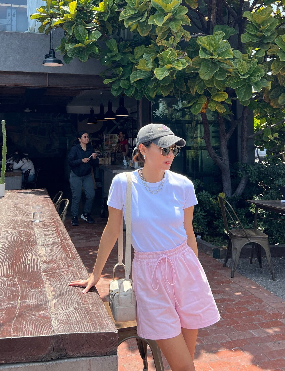 Strawberry Milk Pink Drawstring Shorts