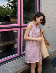 Linen V-Neck Jumpsuit