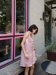 Linen V-Neck Jumpsuit