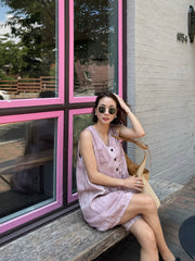 Linen V-Neck Jumpsuit