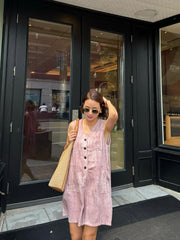 Linen V-Neck Jumpsuit