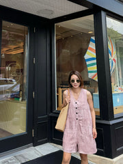 Linen V-Neck Jumpsuit