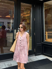 Linen V-Neck Jumpsuit