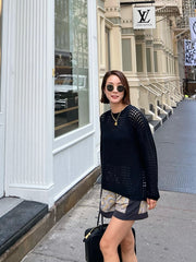 Summer Mesh Knit Sweater