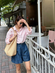 Striped Seersucker Shirt