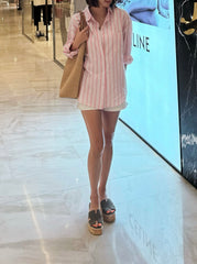Striped Seersucker Shirt