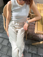 Ribbed Stripe Tank