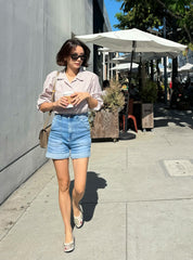 Checkered Embroidery Shirt