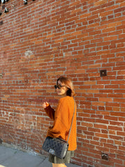 Loose-Fit Mohair Knit Sweater