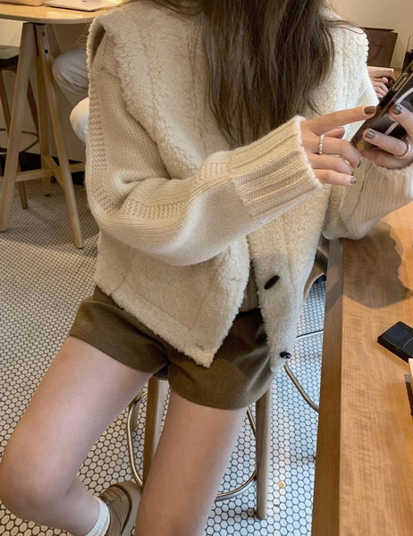 Shearling Toggle Vest – CALI BLOSSOM